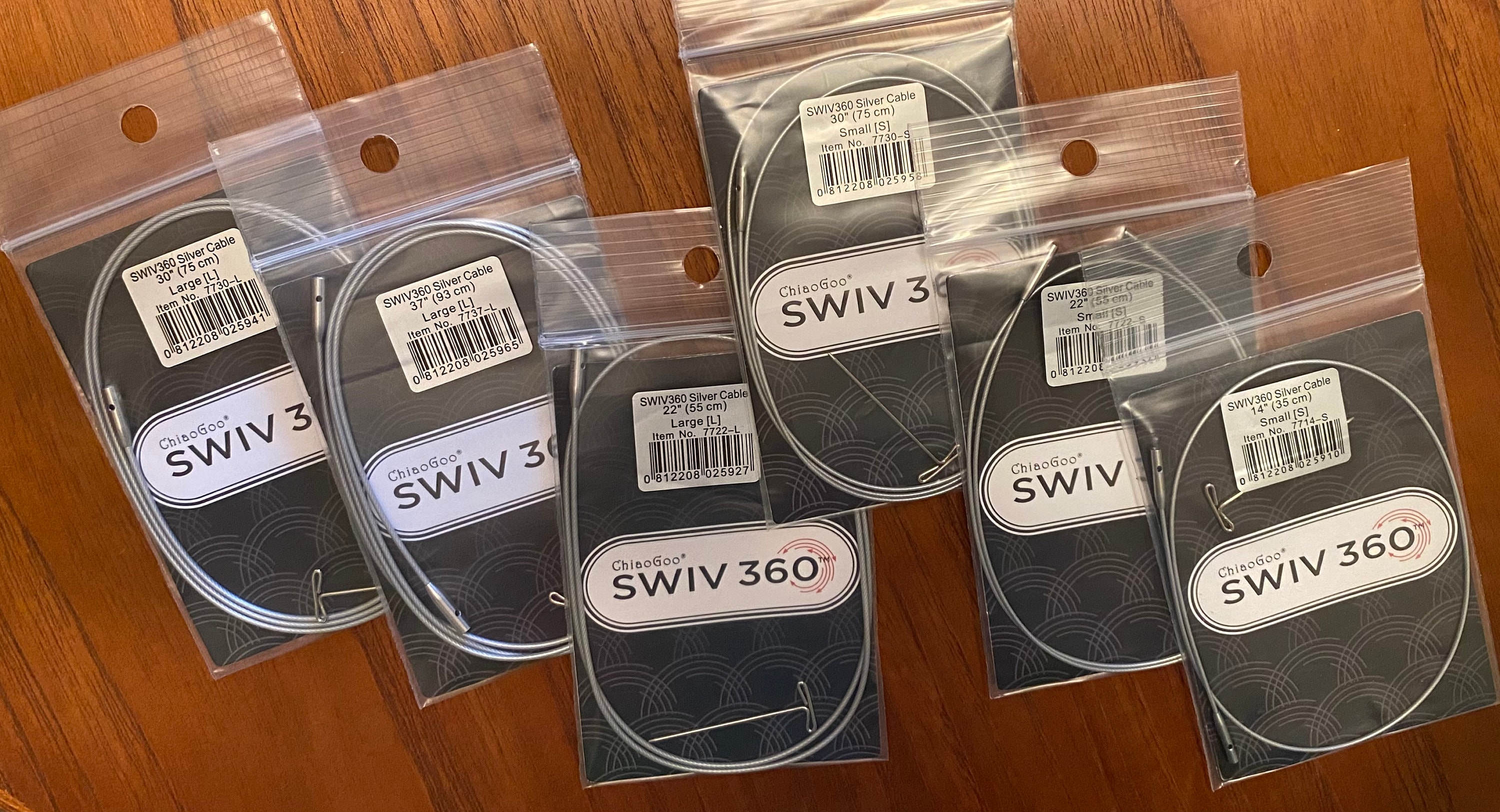ChiaoGoo SWIV360 Silver Small Cables
