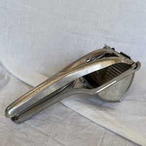 Vintage Potato Ricer | Retro Hand Metal Food Press | Primitive Kitchen Tool