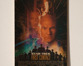 Star Trek Poster | Movie Wall Decor | Retro Film Print | Home Theater Art