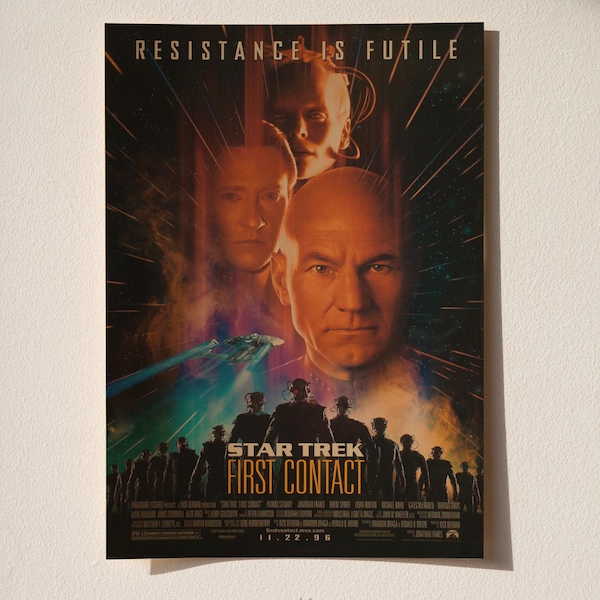 Star Trek Poster | Movie Wall Decor | Retro Film Print | Home Theater Art