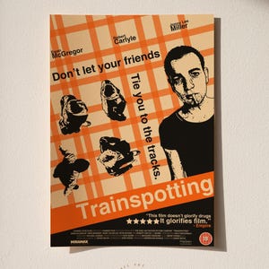 Trainspotting Poster | Movie Wall Decor | Retro Film Poster & Wall Art | Home Theater Art Print | Vintage Wall Decor