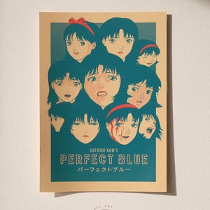Perfect Blue Poster | Movie Wall Decor | Retro Film Print | Home Theater Art Print |