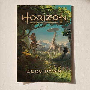 Horizon Zero Dawn Poster | Video Game Wall Art Print | Gamer Room Decor | Gift for Gamers | Retro Wall Print | Vintage Style Poster