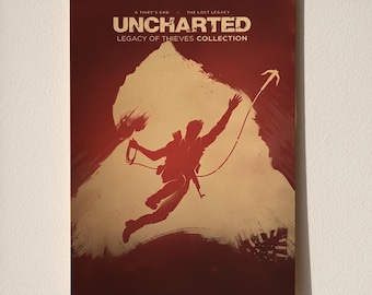 Uncharted Poster | Video Game Wall Art Print | Gamer Room Decor | Gift for Gamers