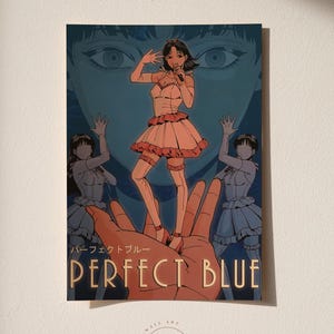 Perfect Blue Poster | Movie Wall Decor | Retro Film Print | Home Theater Art Print |