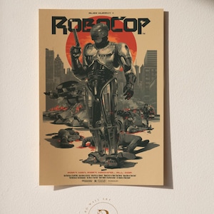 Robocop Poster | Movie Wall Decor | Retro Film Print | Home Theater Art