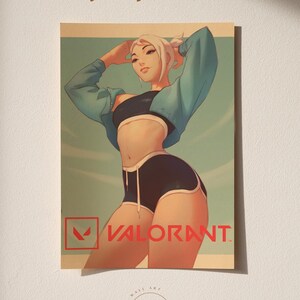 Valorant Poster | Video Game Wall Art Print | Gamer Room Decor | Gift for Gamers | Retro Wall Print | Vintage Style Poster