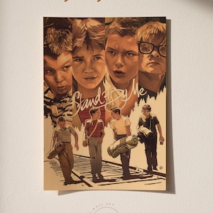 Stand By Me Poster | Movie Wall Decor | Retro Film Poster & Wall Art | Home Theater Art Print | Vintage Wall Decor