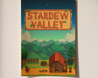 Stardew Valley Poster | Video Game Wall Art Print | Gamer Room Decor | Gift for Gamers