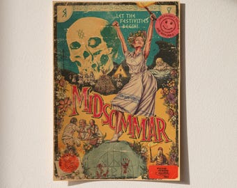 Midsommar Poster | Film Wand Dekor | Retro Film Print | Heimkino Kunstdruck