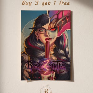 Poster di Bayonetta / Arte murale di videogiochi / Decorazione per la stanza dei giocatori / Stampa di giocatori