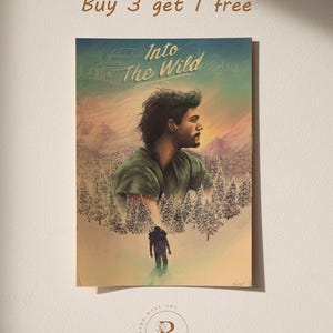Into the Wild Poster | Movie Wall Decor | Retro Film Poster & Wall Art | Home Theater Art Print | Vintage Wall Decor