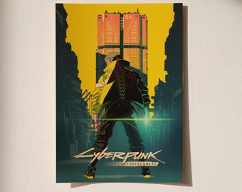 Cyberpunk Edgerunners Poster | TV Series Wall Art | Retro Home Decor | Vintage Art Print