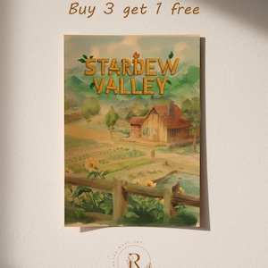 Stardew Valley Poster | Video Game Wall Art Print | Gamer Room Decor | Gift for Gamers | Retro Wall Print | Vintage Style Poster #2