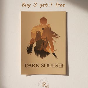 Dark Souls 3 Poster | Video Game Wall Art Print | Gamer Room Decor | Gift for Gamers | Retro Wall Print | Vintage Style Poster #2