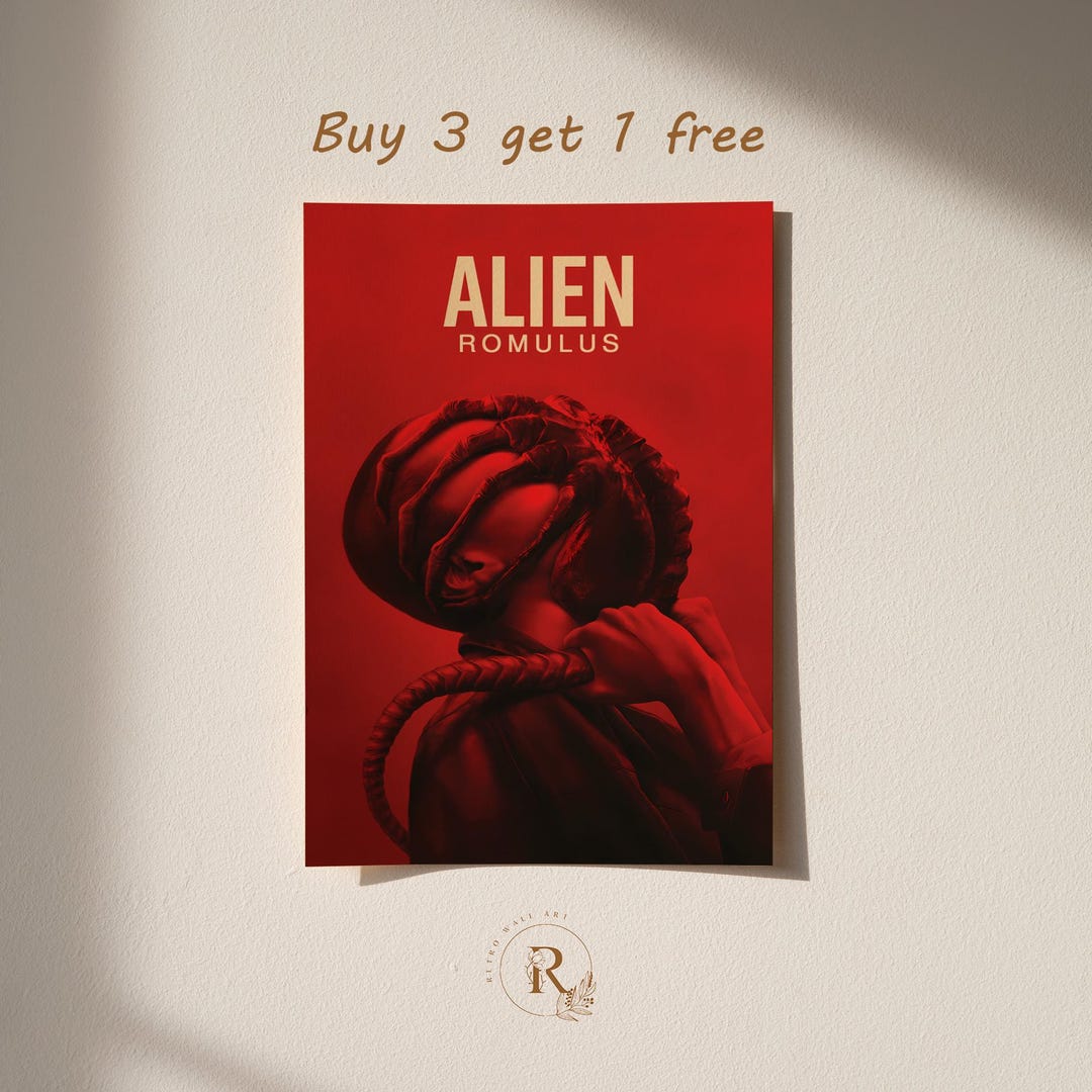 Alien Romulus Poster | Movie Wall Decor | Retro Film Print | Home ...
