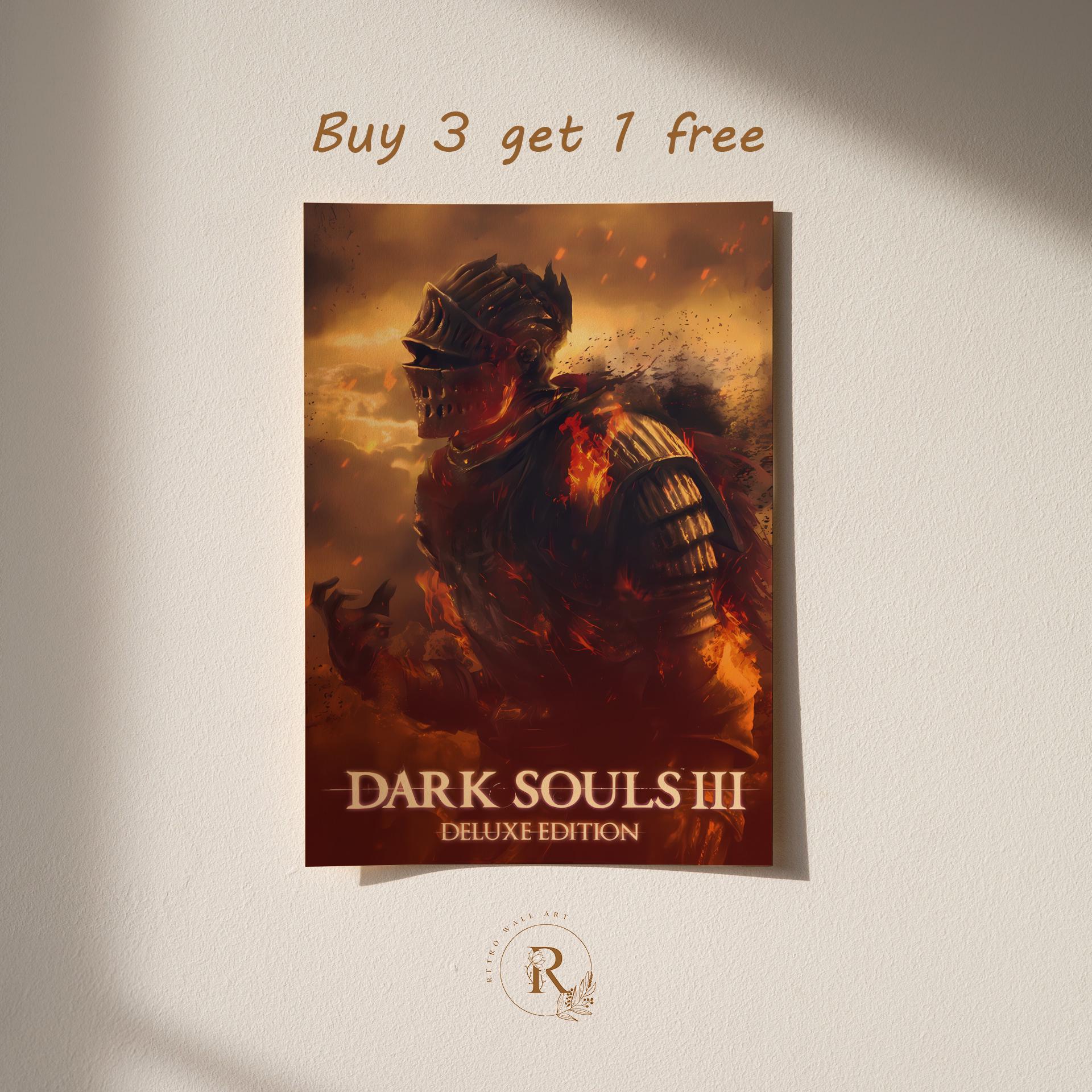 ダークソウル3 ポスター Dark Souls 3 Poster | Video Game Wall Art Print | Gaming Room