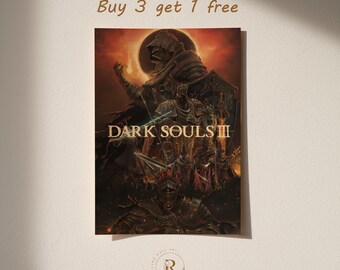 Dark Souls 3 Poster | Video Game Wall Art Print | Gaming Room