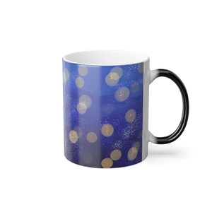 Taza Estrella Galaxia Azul que cambia de color / 325 ml