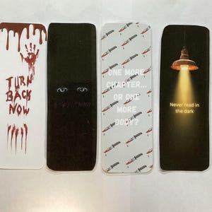 Thriller Bookmark Set - Includes 2 large bookmarks.