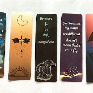 Fantasy Lovers Bookmark Bundle - Includes 5 large bookmarks.