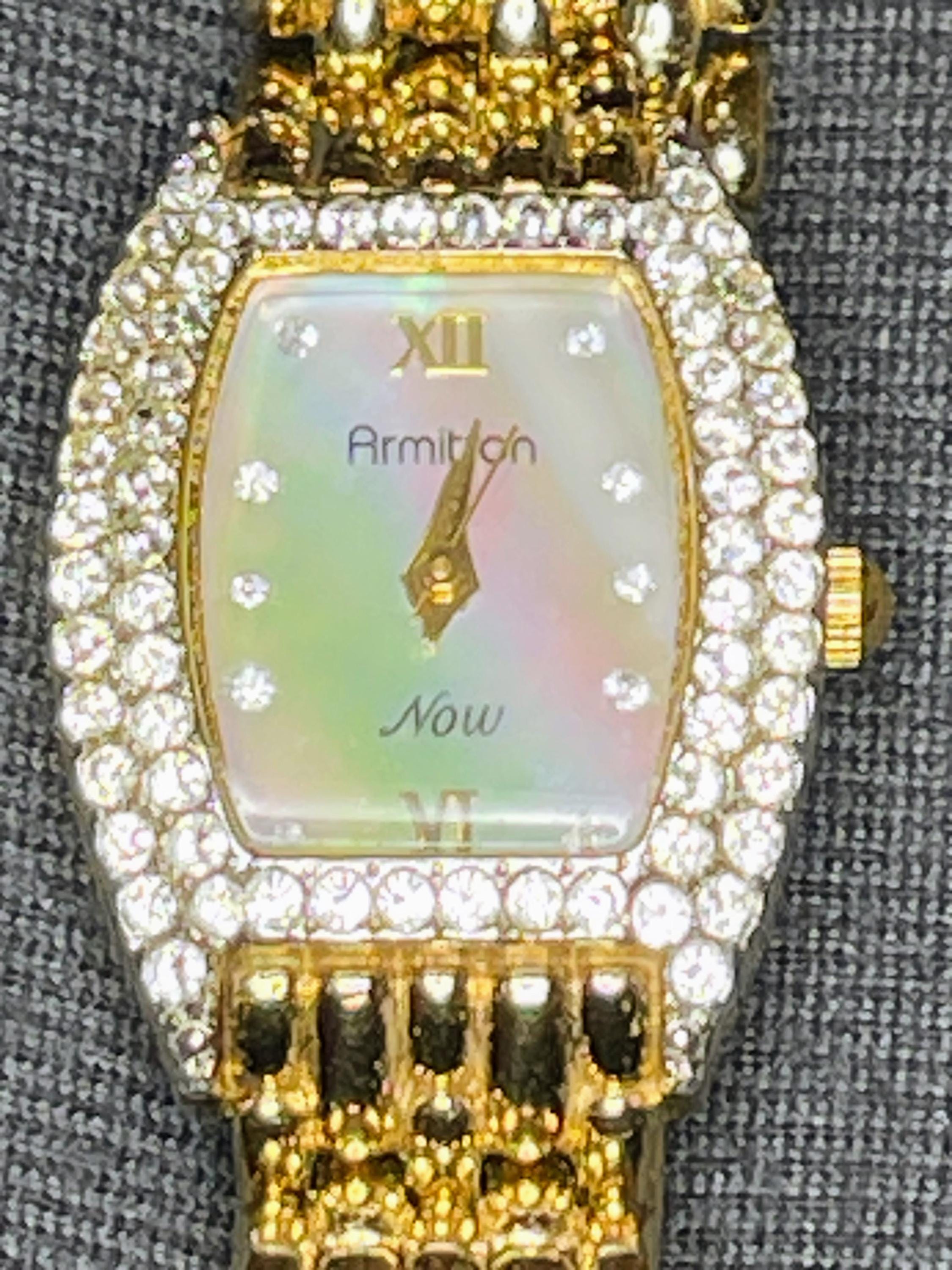 Sparkling Armitron Now Crystal-embellished Watch - Gold Tone  display picture 1