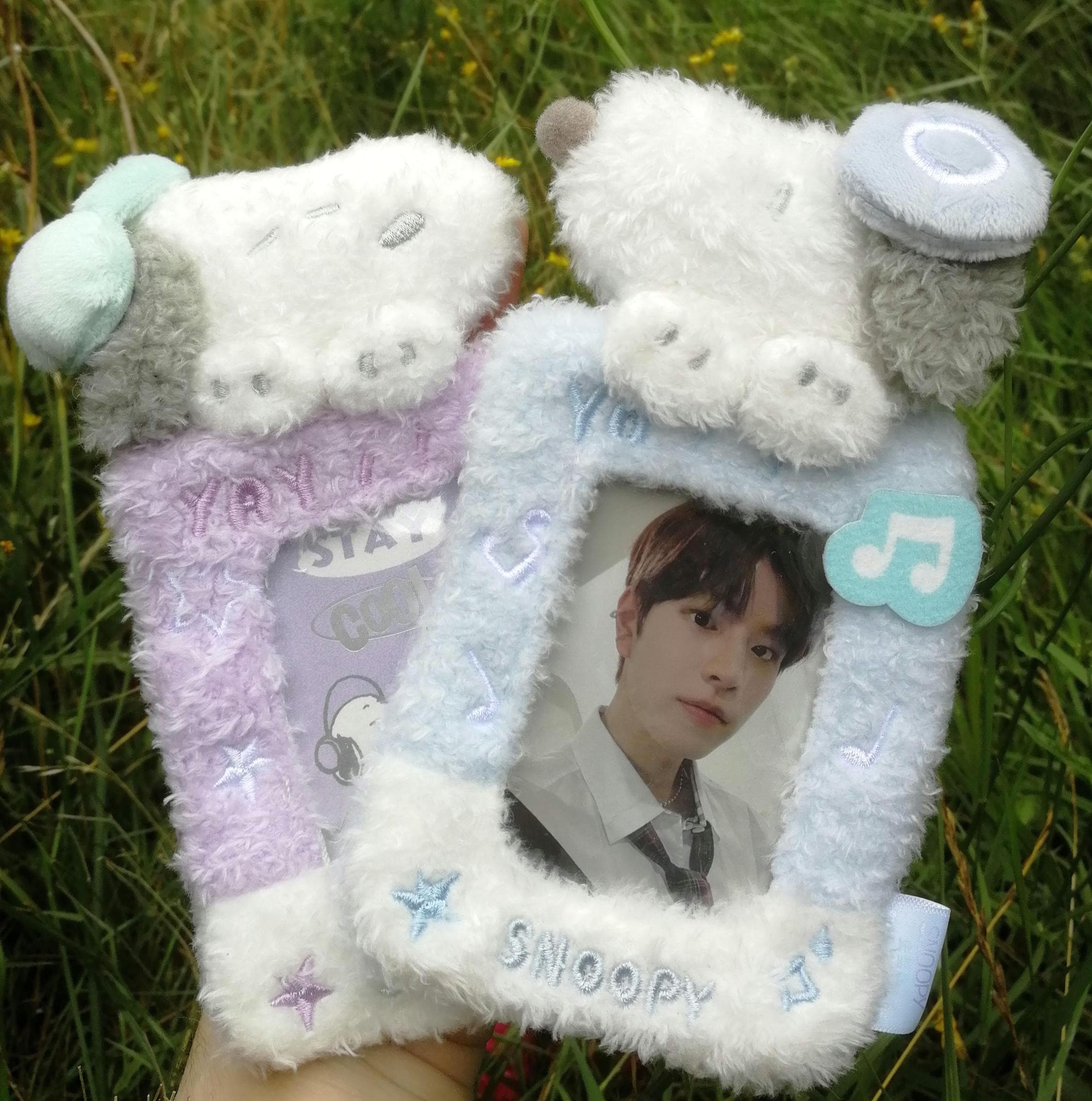 Cute Snoopy Plush Kpop Photocard Holder - Etsy