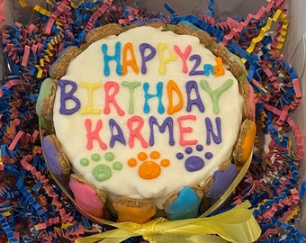 Custom Birthday Dog Cake