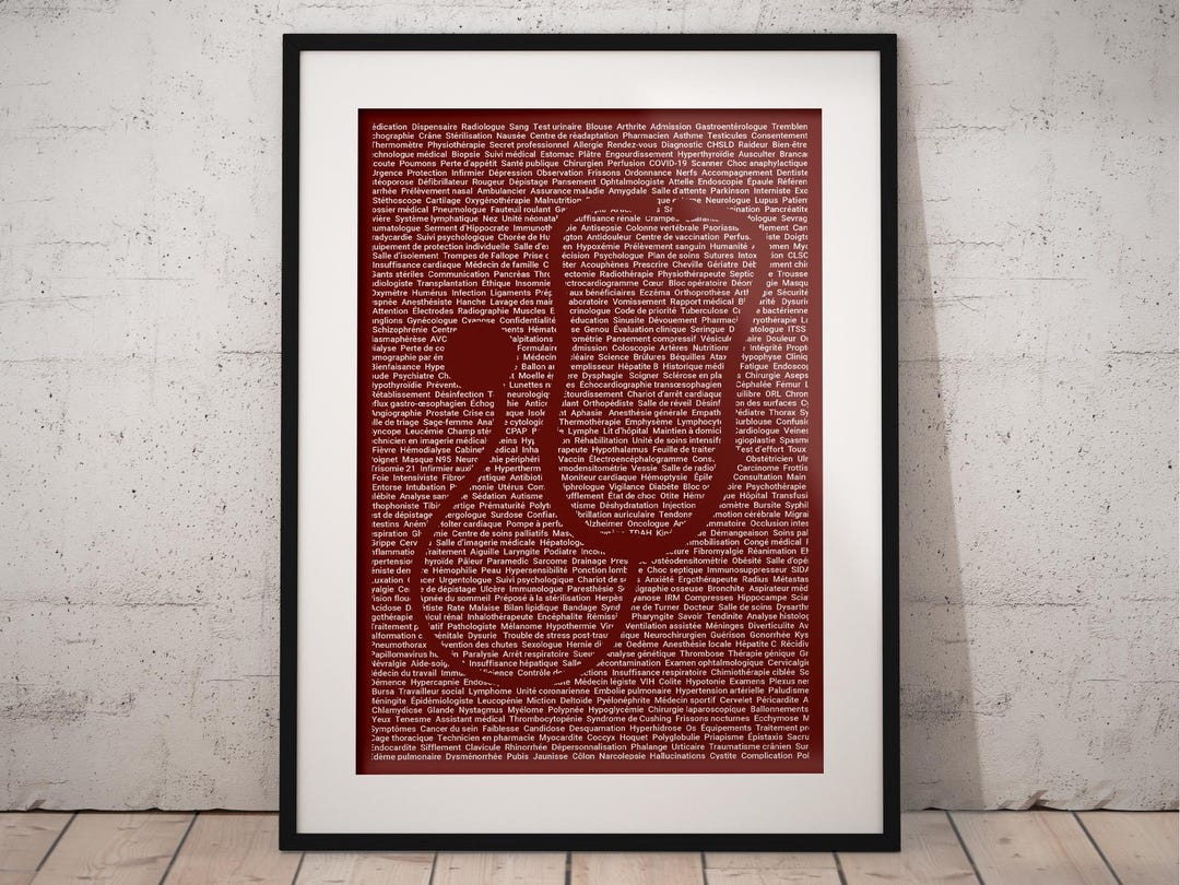 Medical Typographic Poster – Stethoscope – Modern Medicine Poster ...