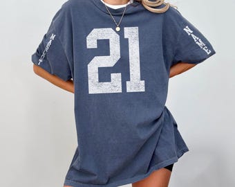 Comfort Colors Custom Mascot Team Number Shirt, Game Day Number Tee, Custom Football Tee,Custom Mascot Shirt,Sports Number Tee,PIC527