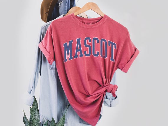 Comfort Colors Custom Mascot Name T-shirt,Personalized Mascot Shirt,Team Mascot Tees,Custom School Logo,School Spirit Tee,School Team,PIC137