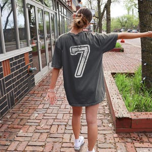 Comfort Colors Custom Number Tshirt,Game Day Number Shirt,Custom School Team Number,Sports Number,Custom Mascot,Custom Jersey Number,PIC57