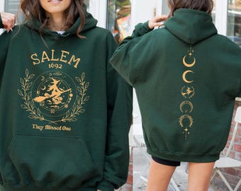 Salem 1692  Sweatshirt, Salem Witch Hoodie, Halloween Witch Sweatshirt, Halloween Gift,Halloween Costume Hoodie,Spooky Season Sweater,PIC201