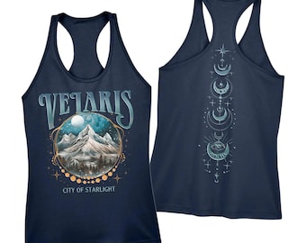 Velaris City Of Starlight Racerback Tank Top,SJM Velaris Vneck Shirt,The Night Court Tee,SJM Racerback,Velaris ACOTAR Tee,Bookish Tee,PIC49