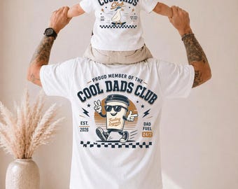Camiseta personalizada Comfort Colors Cool Dads Club para padre e hijo, camiseta infantil Cool Kids Club, regalo para el Día del Padre, PIC991