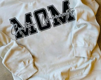 Custom Mom Sweatshirt: Personalized University Hoodie, Class of 2026,PIC145