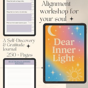 Journal numérique quotidien, journal de gratitude, journal de santé mentale, journal d&#39;affirmation, GoodNotes, journal iPad