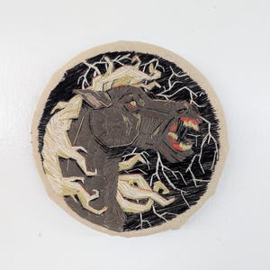 Embroidery horse wall art