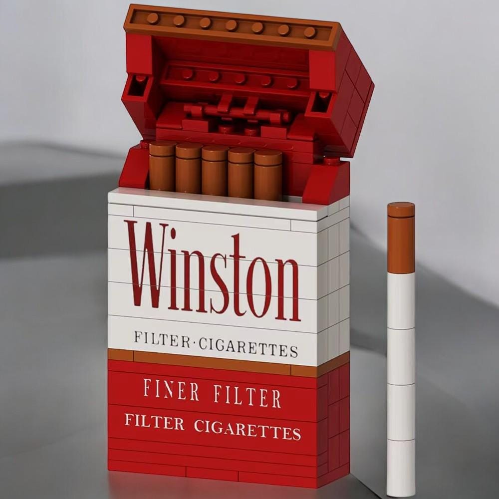 cigarette brick Cigarette Box Smoke Blocks, Collection Popular Cigarette Brands Creative  Building Set, Cool Stress-busting Toy Gift
