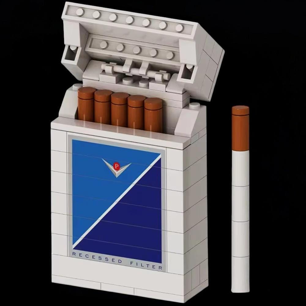 block cigarette smoke Cigarette Box Smoke Blocks, Collection Popular Cigarette Brands Creative  Building Set, Cool Stress-busting Toy Gift