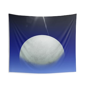 Celestial Moon Wall Tapestry, Bohemian Home Decor, Bedroom Wall Art, Space Room Decor, Gift for Astronomers, Lunar Tapestry