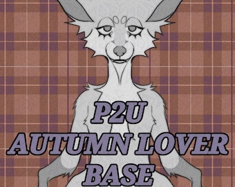 AUTUMN LOVER base lineart fourrure renard fursona adopter adoptable personnalisable mignon sauvage anthro duveteux kemono canin chien kitsune pas cher fourrures