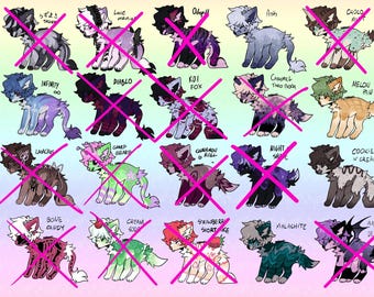adopt adoptable cheap chibi dog puppy canine fox furry fursona furries oc original character design adopts adoptables demon goth cute emo