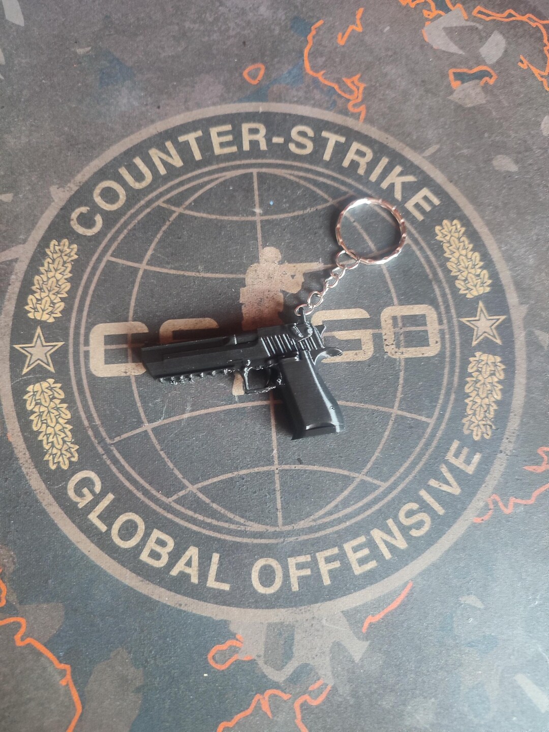 Mini Desert Eagle Keychain Black | Gun Keychain | Gamer Gift | Weapon ...