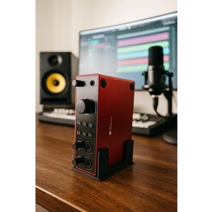 Scarlett Focusrite 4i4 4th Gen Vertical Stand: Ergonomic Studio Desk Mount