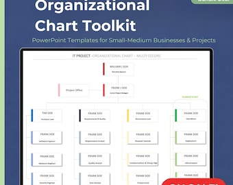 Small-Medium Business and Project Organizational Chart Toolkit: PowerPoint & Google Slides