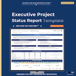 Modèle de rapport sur l'état d'avancement du projet – Hebdomadaire – Mensuel Tableau de bord PMO (PowerPoint)
