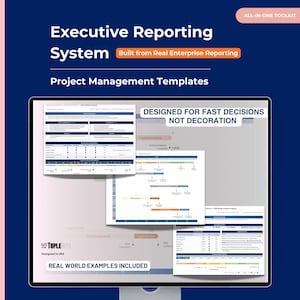 Project Management Templates for Executive Reporting | PM Reporting Toolkit (PowerPoint)