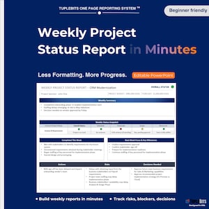 Wöchentlicher Projekt Status Bericht Vorlage (PowerPoint)