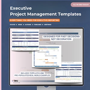Project Management Templates for Executive Reporting | PM Reporting Toolkit (PowerPoint)